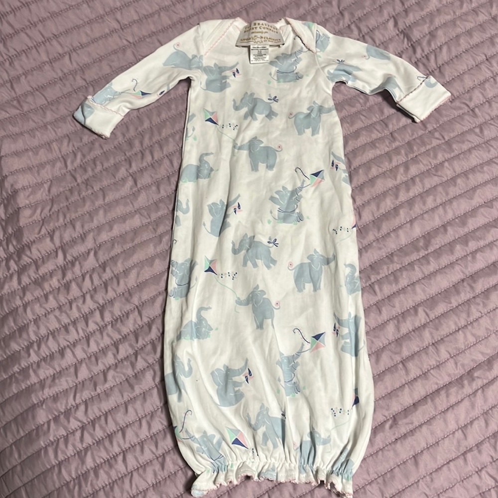 3 Hours Left before Goodwill! The Beaufort Bonnet Company Sleeper Gown NWOT